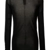 ( Nouvelle Collection ) Rick Owens T-shirt à Effet De Transparence BLACK -Rick Owens Soldes 17782615 37553847 600