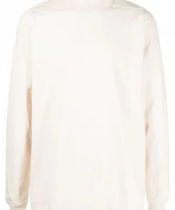 ( Nouvelle Collection ) Rick Owens T-shirt à Manches Longues NATURAL