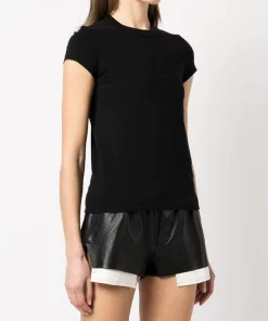 ( Nouvelle Collection ) Rick Owens T-shirt Slim à Col Rond Femme -Rick Owens Soldes 17784102 37511949 600