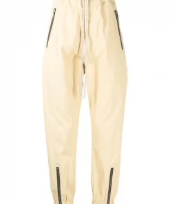 ( Nouvelle Collection ) Rick Owens Pantalon à Détails De Zips Homme