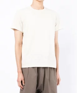 ( Nouvelle Collection ) Rick Owens 21 NATURAL T-shirt En Maille à Manches Courtes Homme -Rick Owens Soldes 17793505 37500747 600