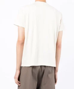 ( Nouvelle Collection ) Rick Owens 21 NATURAL T-shirt En Maille à Manches Courtes Homme -Rick Owens Soldes 17793505 37500748 600