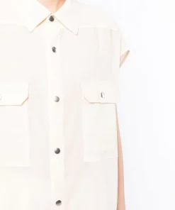 ( Nouvelle Collection ) Rick Owens Surchemise Jumbo à Design Sans Manches Femme -Rick Owens Soldes 17793509 37500755 600