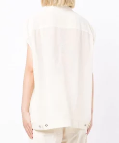 ( Nouvelle Collection ) Rick Owens Surchemise Jumbo à Design Sans Manches Femme -Rick Owens Soldes 17793509 37500758 600