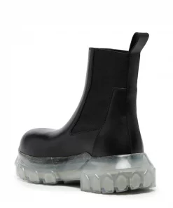 ( Nouvelle Collection ) Rick Owens 90 Bottines En Cuir Femme -Rick Owens Soldes 17793824 37711026 600