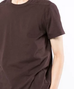 ( Nouvelle Collection ) Rick Owens T-shirt En Maille à Manches Courtes 64 OXBLOOD -Rick Owens Soldes 17794217 37499848 600
