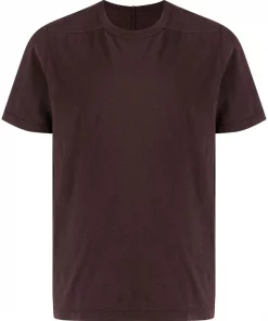 ( Nouvelle Collection ) Rick Owens T-shirt En Maille à Manches Courtes 64 OXBLOOD