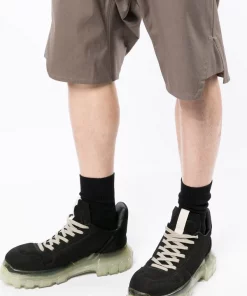 ( Nouvelle Collection ) Rick Owens Short à Taille à Lien De Resserrage Homme -Rick Owens Soldes 17795024 37500786 600