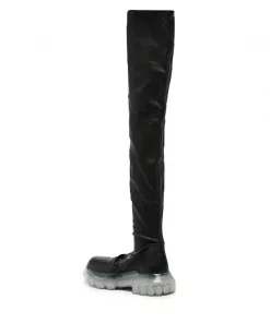 ( Nouvelle Collection ) Rick Owens 90 Cuissardes En Cuir Femme -Rick Owens Soldes 17795353 37710538 600