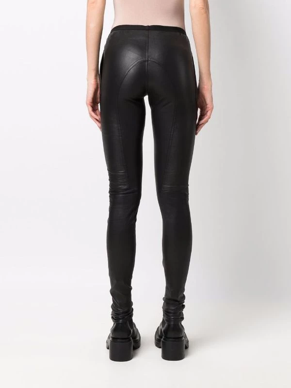 ( Nouvelle Collection ) Rick Owens Legging En Cuir à Empiècements 09 BLACK 6 ( Nouvelle Collection ) Rick Owens Legging En Cuir à Empiècements 09 BLACK – Image 4