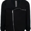 ( Nouvelle Collection ) Rick Owens Veste à Fermeture Zippée Décalée 09 BLACK -Rick Owens Soldes 17799334 37420381 600