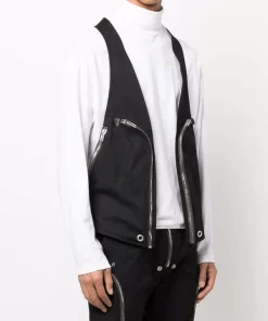 ( Nouvelle Collection ) Rick Owens Veston Zippé à Dos Nageur Homme -Rick Owens Soldes 17800394 37441573 600