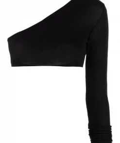 ( Positively Conscious ) Rick Owens Haut Crop à Design à Une épaule Femme