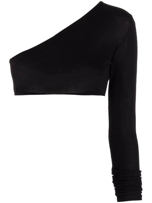 ( Positively Conscious ) Rick Owens Haut Crop à Design à Une épaule Femme 3 ( Positively Conscious ) Rick Owens Haut Crop à Design à Une épaule Femme