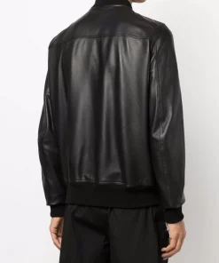 ( Nouvelle Collection ) Rick Owens 09 BLACK Veste Zippée En Cuir Homme -Rick Owens Soldes 17801287 37421113 600
