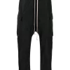 ( Nouvelle Collection ) Rick Owens Pantalon Sarouel à Poches Plaquées 09 BLACK -Rick Owens Soldes 17815586 38110658 600