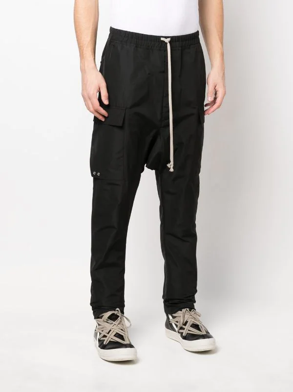 ( Nouvelle Collection ) Rick Owens Pantalon Sarouel à Poches Plaquées 09 BLACK 5 ( Nouvelle Collection ) Rick Owens Pantalon Sarouel à Poches Plaquées 09 BLACK – Image 3