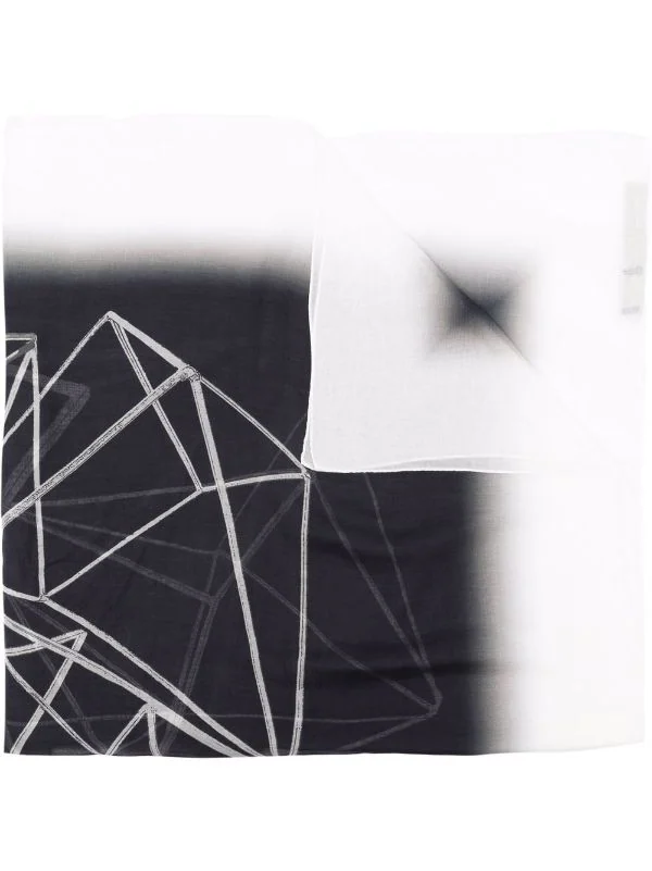 ( Nouvelle Collection ) Rick Owens écharpe à Effet Dégradé 0921 BLACK/NATURAL 3 ( Nouvelle Collection ) Rick Owens écharpe à Effet Dégradé 0921 BLACK/NATURAL