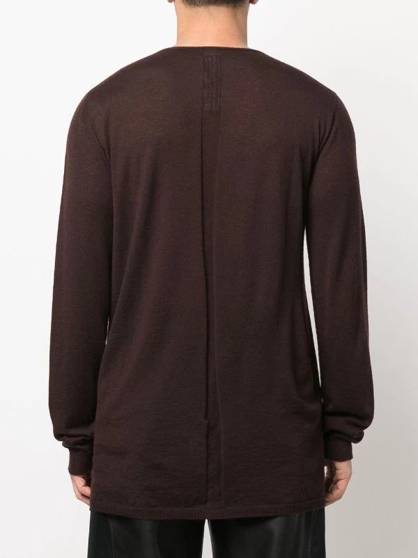 ( Nouvelle Collection ) Rick Owens Pull En Maille Fine à Col V Profond 64 OXBLOOD 6 ( Nouvelle Collection ) Rick Owens Pull En Maille Fine à Col V Profond 64 OXBLOOD – Image 4