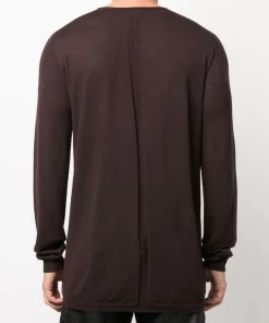 ( Nouvelle Collection ) Rick Owens Pull En Maille Fine à Col V Profond Homme -Rick Owens Soldes 17815725 38847616 600