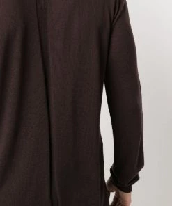 ( Nouvelle Collection ) Rick Owens Pull En Maille Fine à Col V Profond Homme -Rick Owens Soldes 17815725 38848270 600