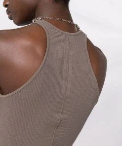 ( Nouvelle Collection ) Rick Owens Débardeur En Maille Nervurée Femme -Rick Owens Soldes 17816642 37619887 600