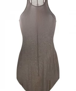 ( Nouvelle Collection ) Rick Owens Débardeur En Maille Nervurée Femme