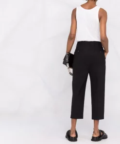 ( Nouvelle Collection ) Rick Owens Pantalon à Coupe Courte Femme -Rick Owens Soldes 17816667 37509811 600