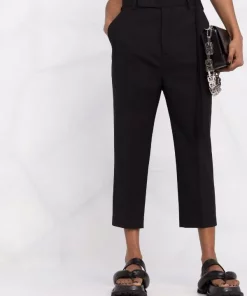 ( Nouvelle Collection ) Rick Owens Pantalon à Coupe Courte Femme -Rick Owens Soldes 17816667 37509819 600