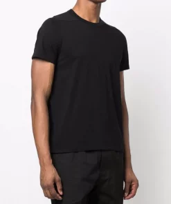( Nouvelle Collection ) Rick Owens T-shirt En Coton Biologique 09 BLACK -Rick Owens Soldes 17816700 37627761 600