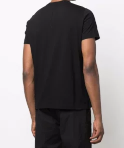 ( Nouvelle Collection ) Rick Owens T-shirt En Coton Biologique 09 BLACK -Rick Owens Soldes 17816700 37627826 600