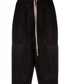 ( Nouvelle Collection ) Rick Owens Bermuda Ă Lien De Resserrage 09 BLACK