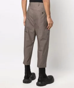 ( Nouvelle Collection ) Rick Owens Pantalon De Costume Crop Homme -Rick Owens Soldes 17818154 37508637 600