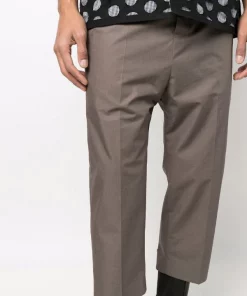 ( Nouvelle Collection ) Rick Owens Pantalon De Costume Crop Homme -Rick Owens Soldes 17818154 37510517 600