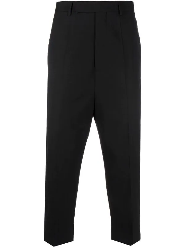 ( Nouvelle Collection ) Rick Owens 09 BLACK Pantalon De Costume Crop Homme 3 ( Nouvelle Collection ) Rick Owens 09 BLACK Pantalon De Costume Crop Homme