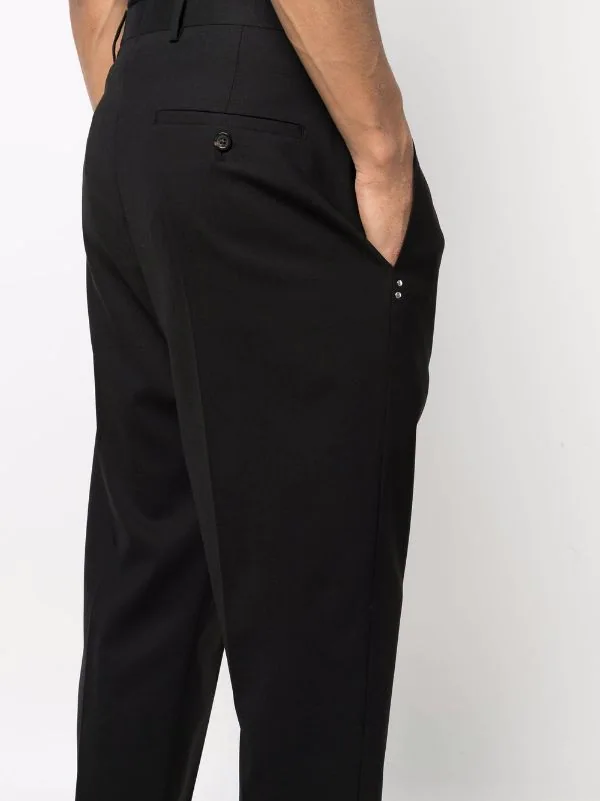 ( Nouvelle Collection ) Rick Owens 09 BLACK Pantalon De Costume Crop Homme 7 ( Nouvelle Collection ) Rick Owens 09 BLACK Pantalon De Costume Crop Homme – Image 5