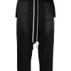 Rick Owens Pantalon Sarouel à Taille à Lien De Resserrage 09 BLACK -Rick Owens Soldes 17818156 37809170 600