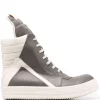 ( Nouvelle Collection ) Rick Owens 34111 DUST MILK MILK Baskets Montantes Geobasket Homme -Rick Owens Soldes 17821786 37525111 600