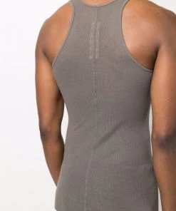 ( Nouvelle Collection ) Rick Owens T-shirt En Soie Mélangées Homme -Rick Owens Soldes 17821789 37577870 600