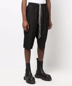 ( Nouvelle Collection ) Rick Owens Short Sarouel à Lien De Resserrage Homme -Rick Owens Soldes 17821974 37544543 600