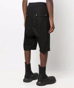 ( Nouvelle Collection ) Rick Owens Short Sarouel à Lien De Resserrage Homme -Rick Owens Soldes 17821974 37544545 600