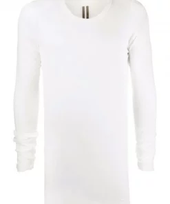 ( Nouvelle Collection ) Rick Owens T-shirt à Encolure Ras Du Cou 11 MILK