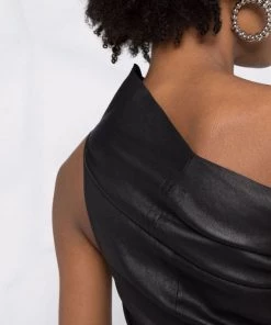 ( Nouvelle Collection ) Rick Owens 09 BLACK Blouse Athena à Design à Une épaule Femme -Rick Owens Soldes 17830934 38099839 600