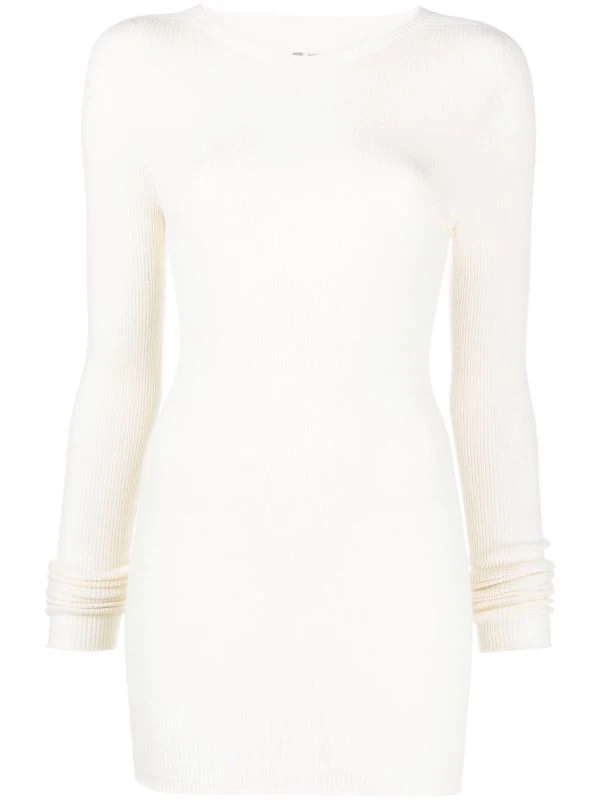 ( Nouvelle Collection ) Rick Owens 21 NATURAL Haut En Maille Fine Nervurée Femme 3 ( Nouvelle Collection ) Rick Owens 21 NATURAL Haut En Maille Fine Nervurée Femme