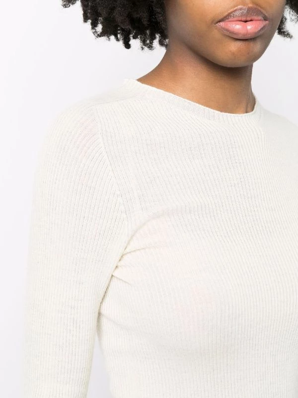 ( Nouvelle Collection ) Rick Owens 21 NATURAL Haut En Maille Fine Nervurée Femme 7 ( Nouvelle Collection ) Rick Owens 21 NATURAL Haut En Maille Fine Nervurée Femme – Image 5