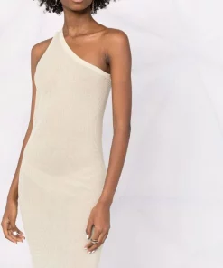 ( Nouvelle Collection ) Rick Owens 32 VANILLA Robe Nervurée à Design à Une épaule Femme 14 ( Nouvelle Collection ) Rick Owens 32 VANILLA Robe Nervurée à Design à Une épaule Femme -Rick Owens Soldes 17832937 38098127 600