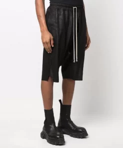 ( Nouvelle Collection ) Rick Owens Short Basket Swinger à Coupe Sarouel 09 BLACK -Rick Owens Soldes 17832992 37825272 600