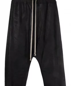 ( Nouvelle Collection ) Rick Owens Short Basket Swinger à Coupe Sarouel 09 BLACK