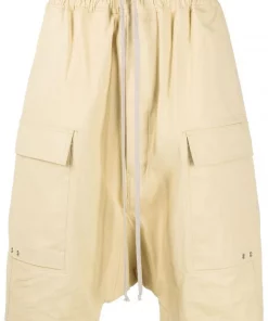 ( Nouvelle Collection ) Rick Owens Short Sarouel à Taille à Lien De Resserrage Homme