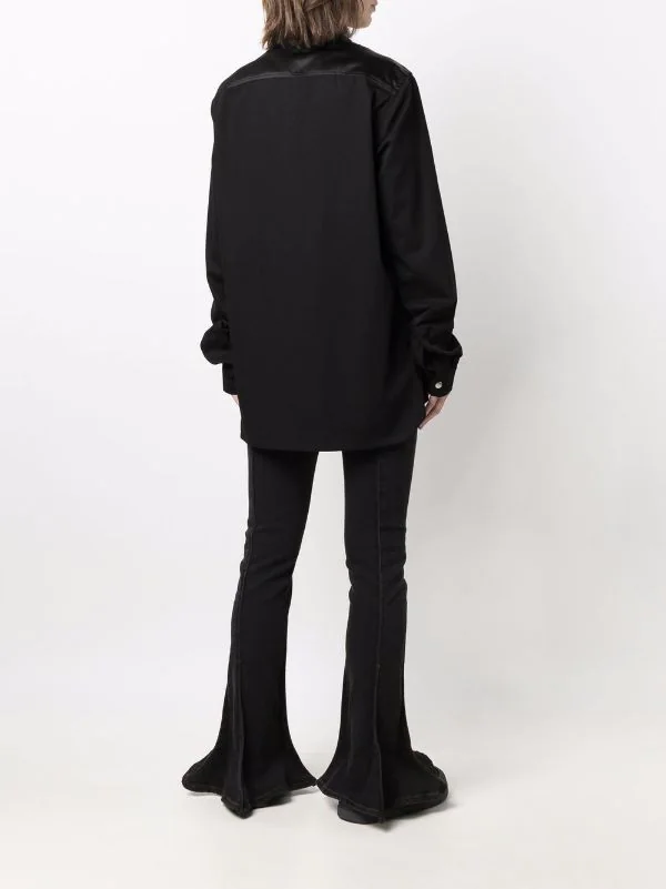 ( Nouvelle Collection ) Rick Owens Chemise à Design à Empiècements Femme 6 ( Nouvelle Collection ) Rick Owens Chemise à Design à Empiècements Femme – Image 4